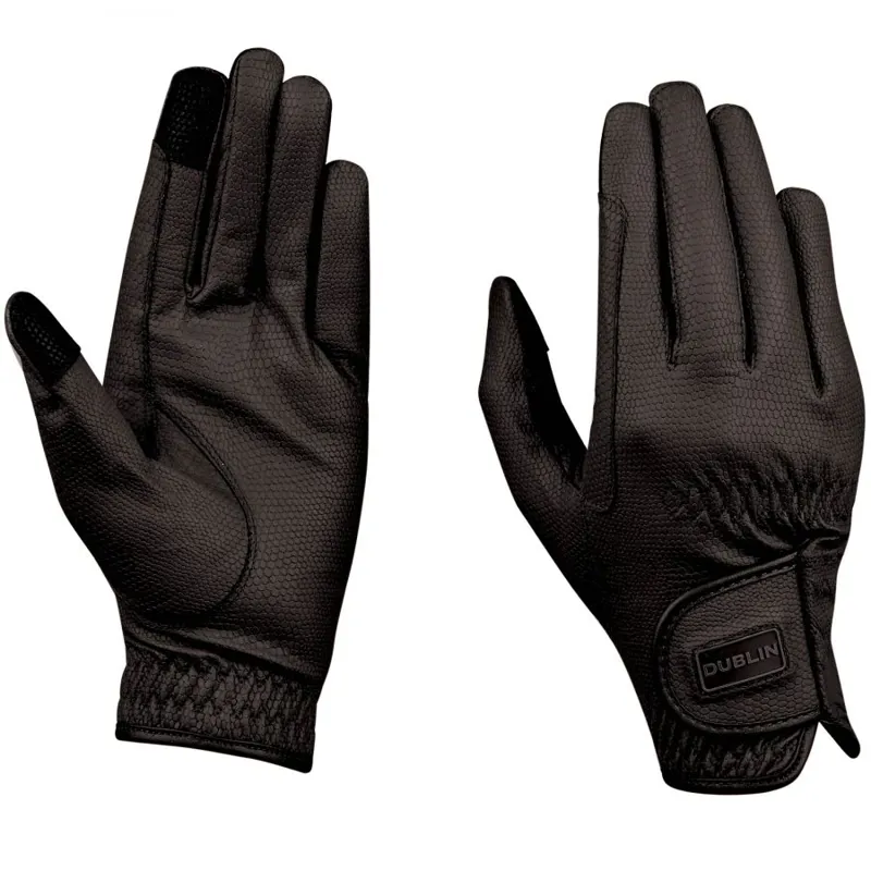 Dublin Everyday Touch Screen Compatible Riding Gloves Black